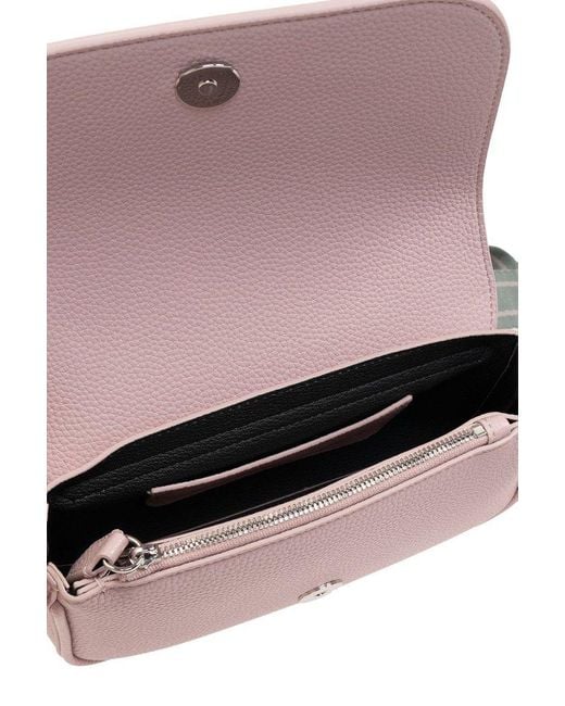 Emporio Armani Pink Shoulder Bag With Logo,