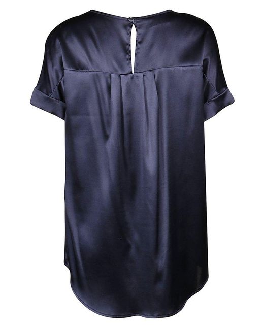 Snobby Sheep Blue Short Sleeve Blouse