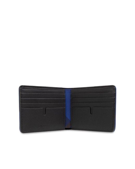Burberry Black Foldable Wallet for men