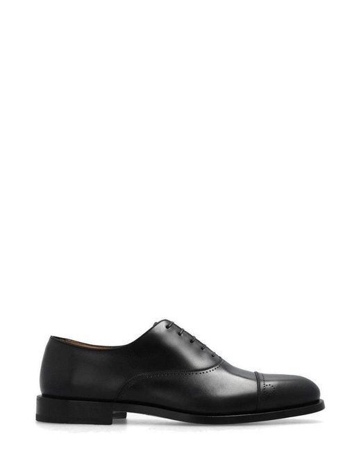 Ferragamo Black Giovanni Oxford Shoes for men