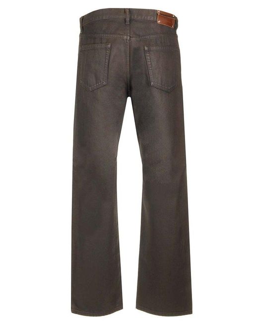 Dries Van Noten Gray Panthero Straight Leg Jeans for men