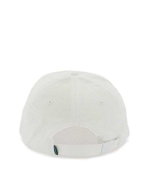 Lacoste White Twill Cap for men