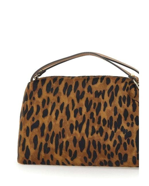 Gianni Chiarini Brown Alifa Logo Tag Tote Bag