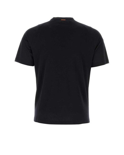 Zegna Black T-Shirt for men