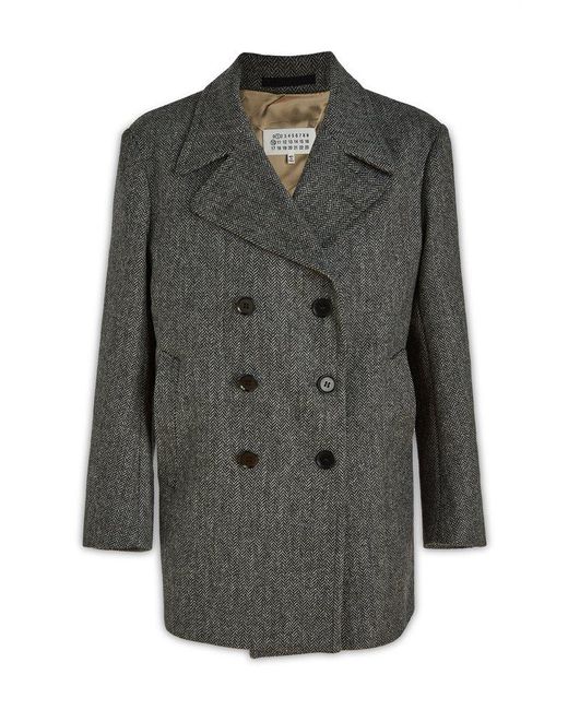 Maison Margiela Bonded Shetland Jacket in Gray for Men | Lyst