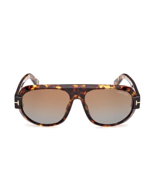 Tom Ford Black Pilot Frame Sunglasses for men