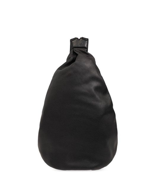 Discord Yohji Yamamoto Black Logo Embossed Zipped Backpack