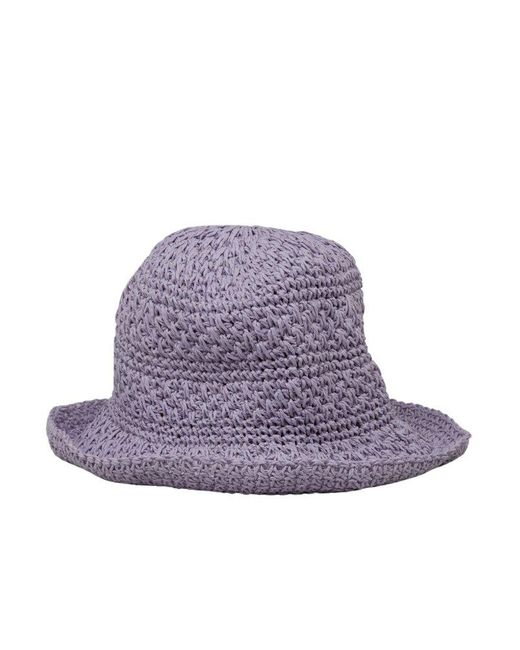 Roberto Collina Purple Crochet Hat