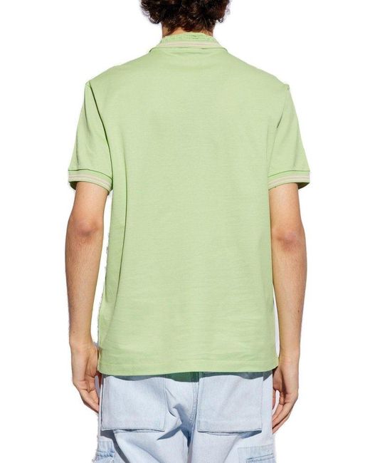 Versace Green Polo Shirt With Logo, for men