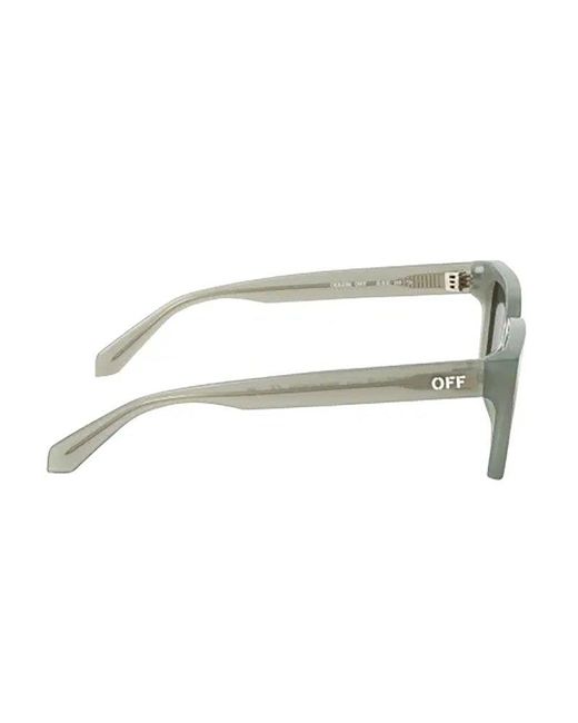 Off-White c/o Virgil Abloh Gray Off- Square Frame Sunglasses