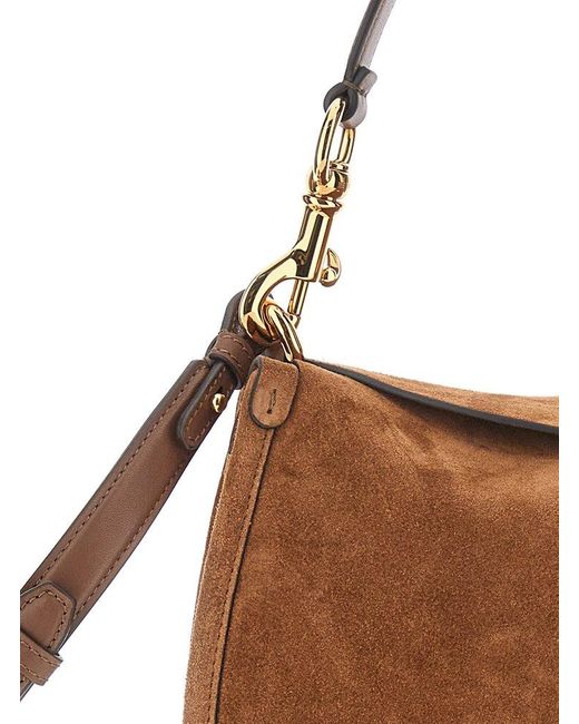 ショルダーバッグ・ポシェット Etro Crossbody Pony Suede Shoulder Bag ETRO Suede Pony Shoulder Bag BROWN | Base Blu