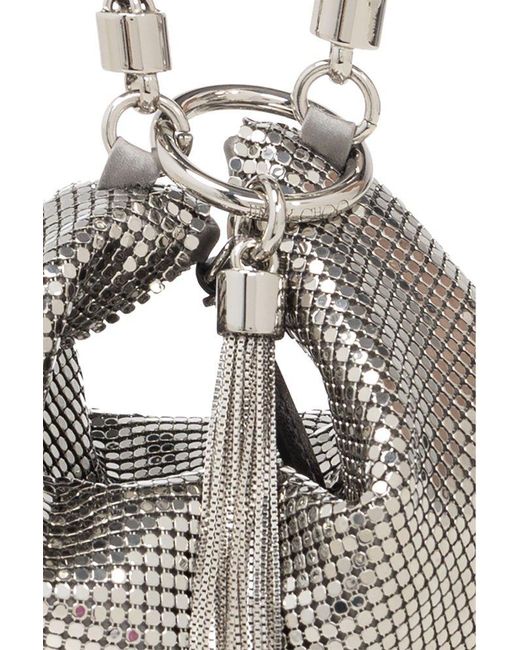 Jimmy Choo Metallic Callie Chain Strap Mini Clutch Bag