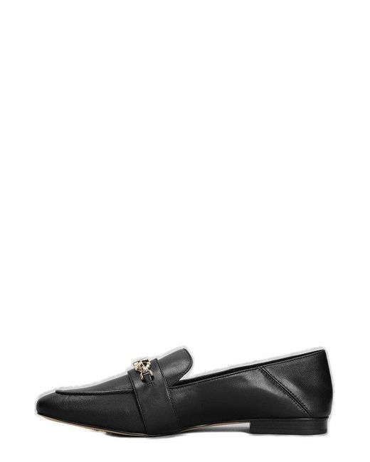 Michael Kors Black Tiffanie Logo Plaque Loafers