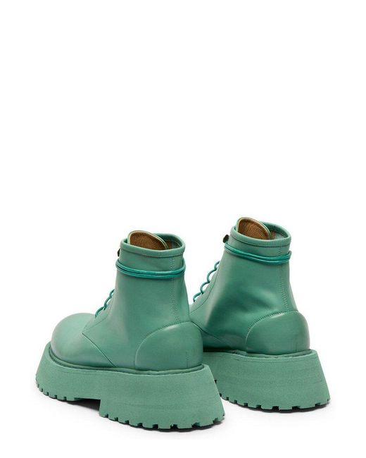 Marsèll Green Micarro Lace-up Ankle Boots