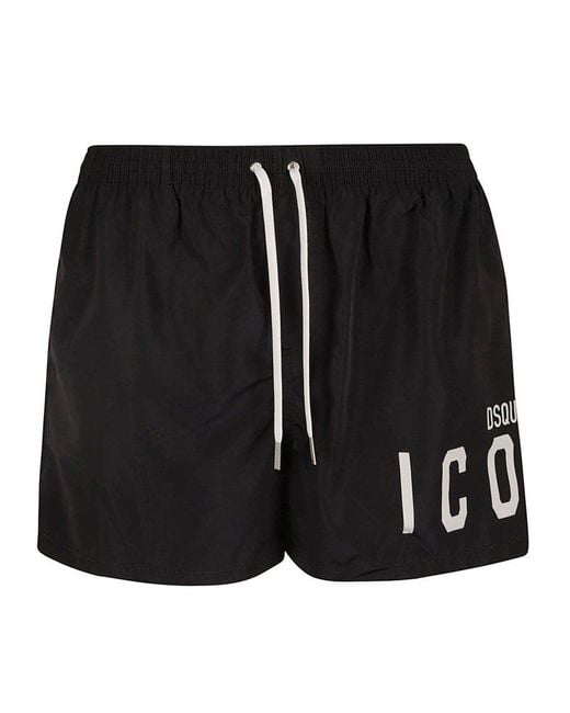 DSquared² Black Swim Trunks for men