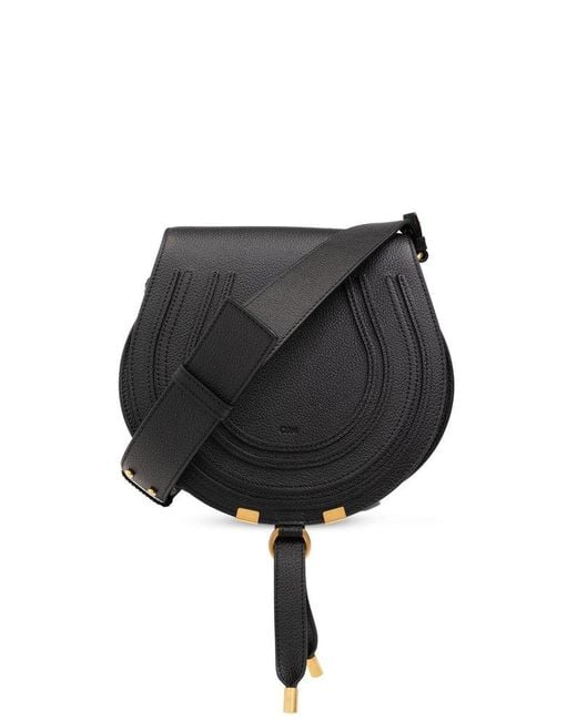 Chloé Black 'marcie Medium' Shoulder Bag,