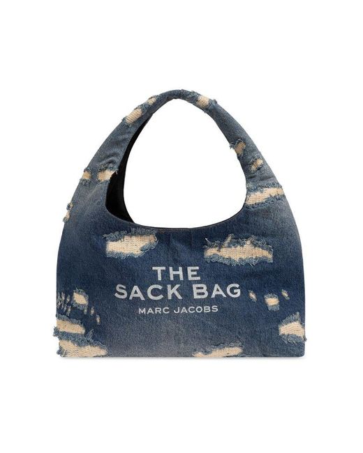 Marc Jacobs The Rip And Repair Denim Sack Shoulder Bag in