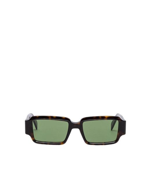 Retrosuperfuture Green Astro 3627 Rectangular Frame Sunglasses for men