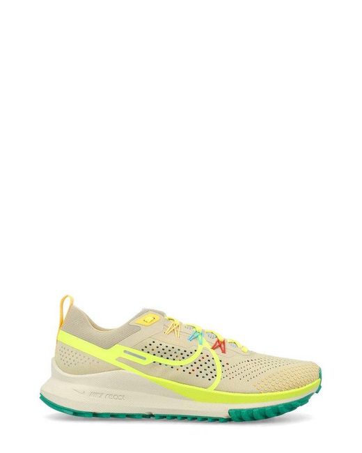 Nike Yellow React Pegasus Trail 4 Sneakers