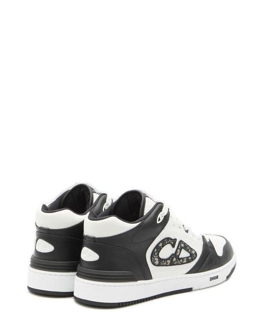 Dior White B57 Mid-top Sneakers for men