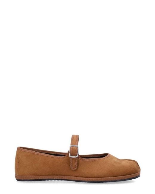 DROGHERIA CRIVELLINI Brown Papusse Soft Mary Jane Flats
