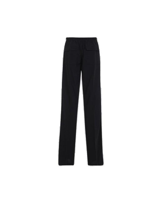 Rick Owens Black Sophisticated Wool Trousers For for men