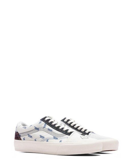 Vans White Old Skool Vr 3 Lx Patchwork Sneakers