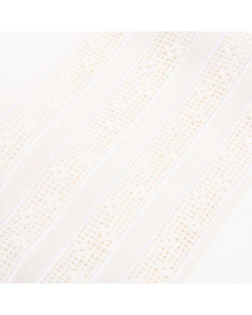 Thom Browne White 4-Bar Stripe Semi-Sheer Shirt for men