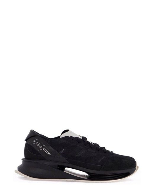 Y-3 Black S-Gendo Lace-Up Running Sneakers for men