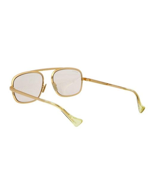 Gucci Natural Aviator Frame Sunglasses