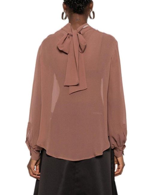 Societe Anonyme Brown Chetty Semi-sheer Blouse