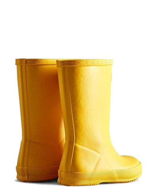 Hunter Yellow Original Classic Rain Boot for men