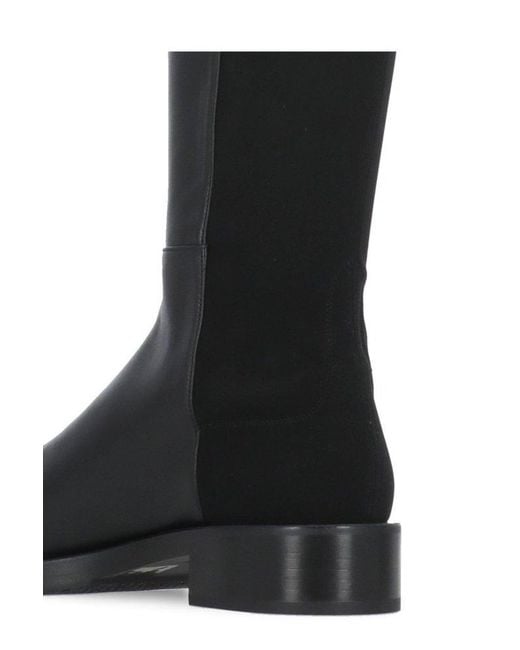 Stuart Weitzman Black Halfnhalf Bold Knee-High Boots