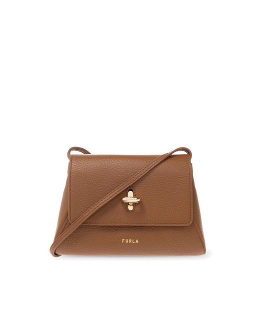Furla Brown 'net Mini' Shoulder Bag