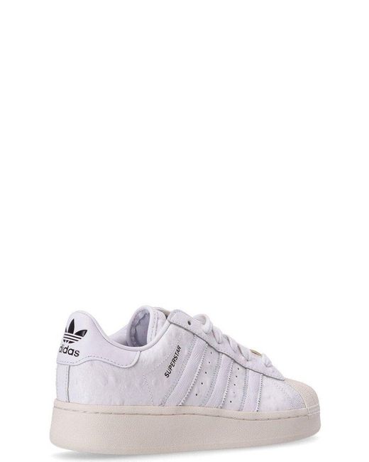 Adidas Originals White Superstar Xlg Lace-up Sneakers for men