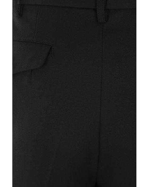 Magliano Black Pintuck Detailed Wide-leg Trousers for men