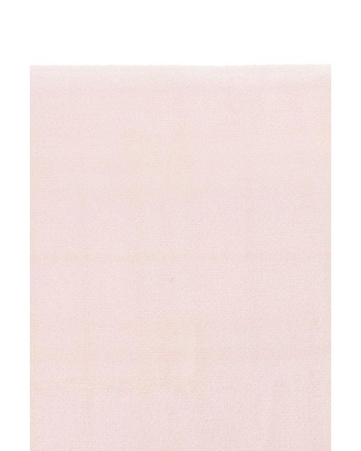 Burberry Pink Reversible Cashmere Scarf,