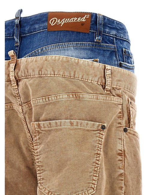 DSquared² Natural Twin Pack Jeans