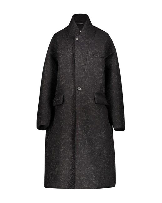 Maison Margiela Black Oversize Coat Clothing