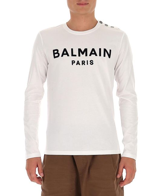 balmain tshirt white