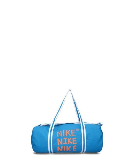 Nike Blue Heritage Duffel Top Handle Bag