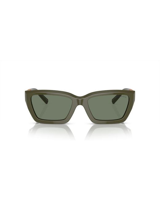 Tiffany & Co Green Rectangle Frame Sunglasses