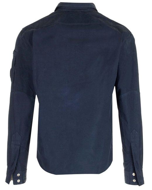 C P Company Blue "utility" Shirt for men