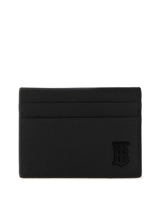 Burberry Black Leather Card Holder for men