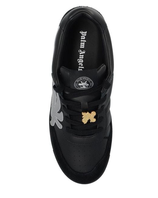 Palm Angels Black Palm Beach University Low-top Sneakers for men