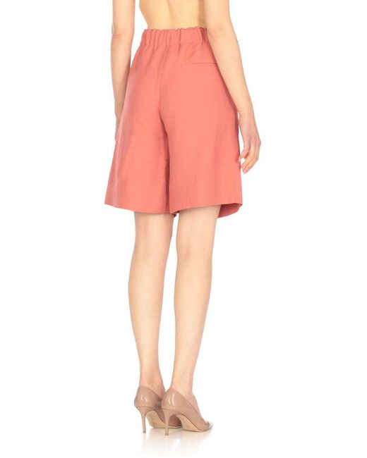 Antonelli Pink Sindy Pleated Shorts