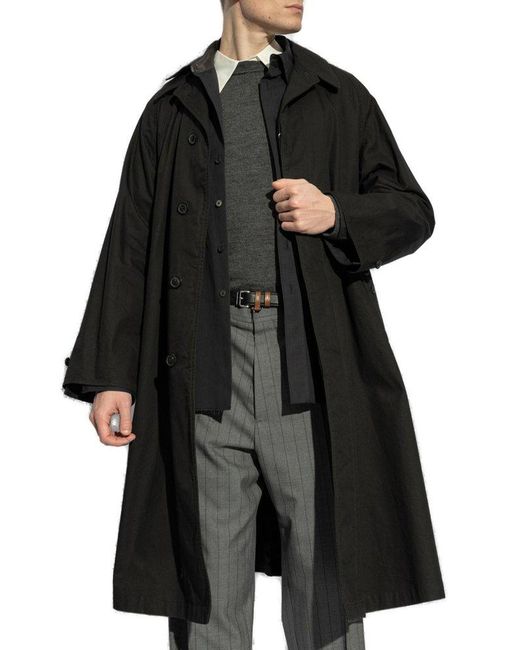 Fashion Women's Mid-length Trench Coat With Scarf