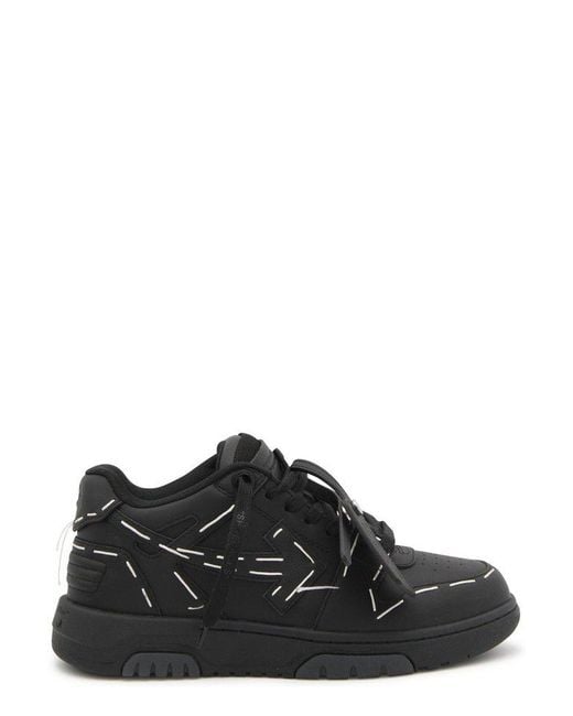 Off-White c/o Virgil Abloh Black Ooo Low Sartorial Stitching Sneakers for men
