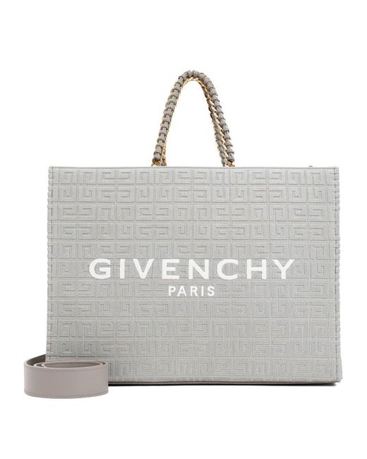 Givenchy Metallic G Embroidered Medium Tote Bag