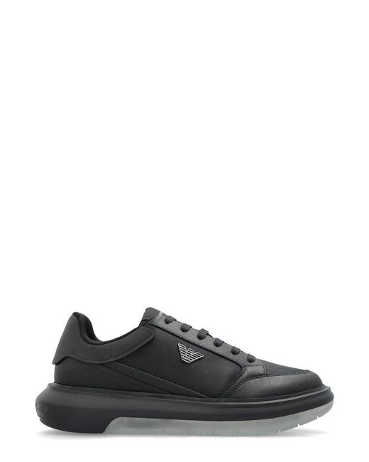 Emporio Armani Sneakers With Logo in Black for Men | Lyst